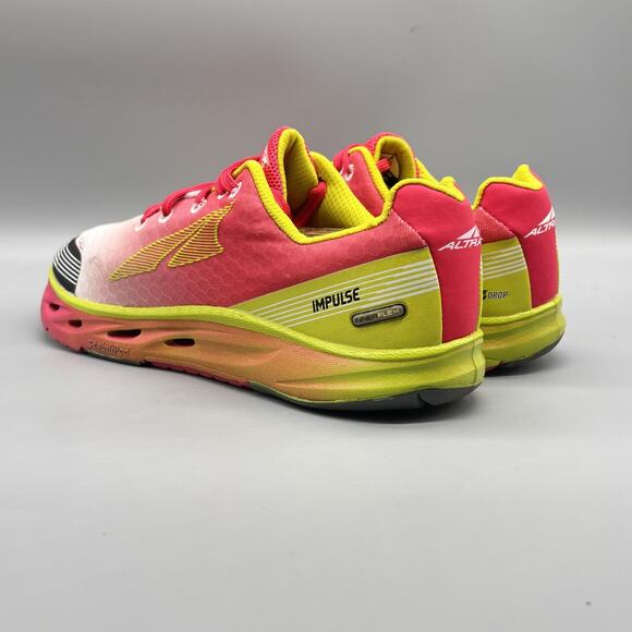 Altra Shoes Womens 9.5 Pink Yellow Zero Drop Impulse Running Athletic Sneakers - Picture 5 of 10